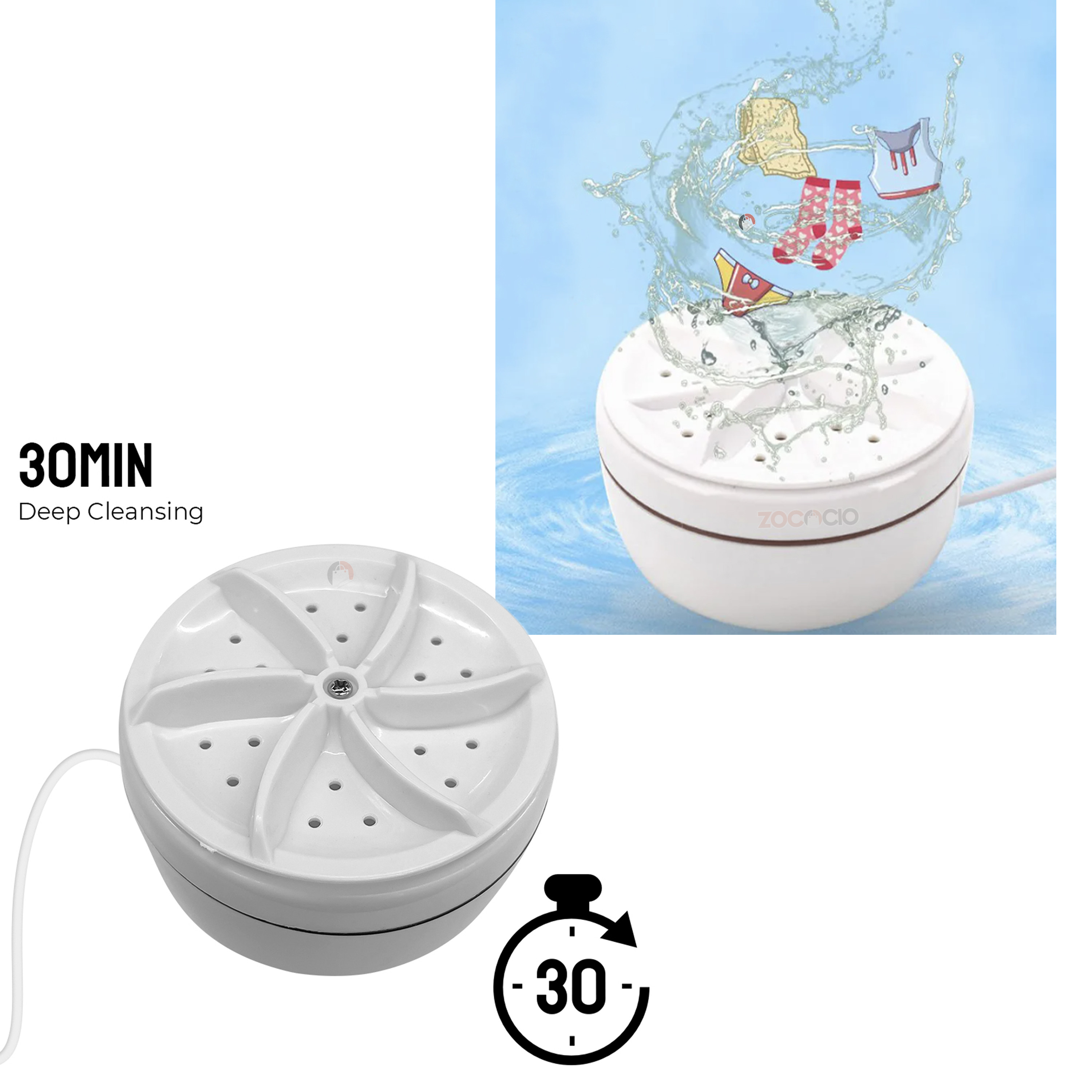 Miniatura 3 de Mini Turbina Lavadora Portable